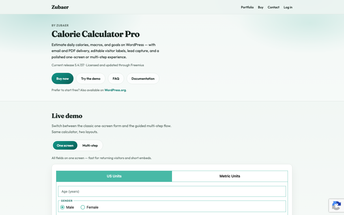 Calorie Calculator Pro